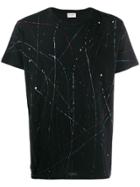 Saint Laurent Splatter Effect T-shirt - Black