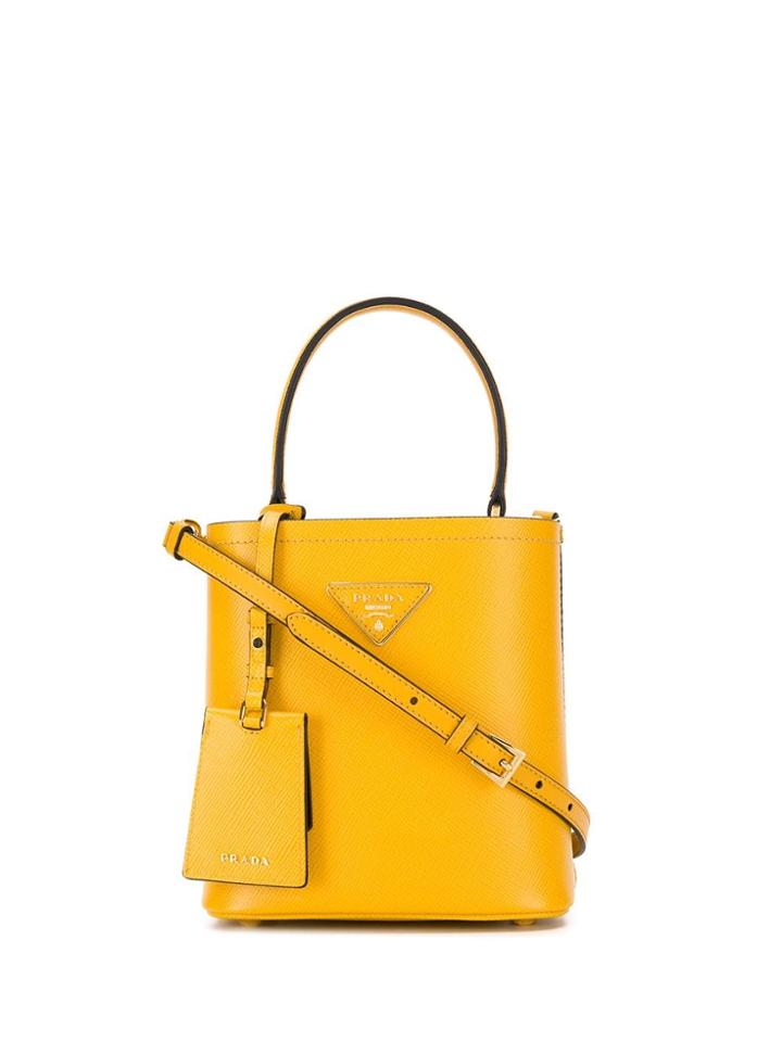 Prada Double Bucket Bag - Yellow