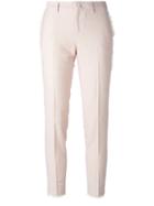 Pt01 Textured Skinny Trousers, Women's, Size: 42, Pink/purple, Cotton/polyester/polyacrylic/spandex/elastane