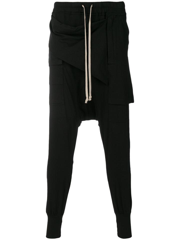 Rick Owens Drkshdw Elasticated Waist Track Trousers - Black