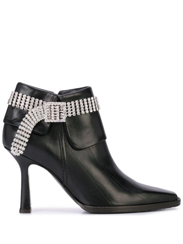 Sies Marjan Embellished Ankle Boots - Black