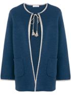 Le Tricot Perugia Oversized Cardigan - Blue
