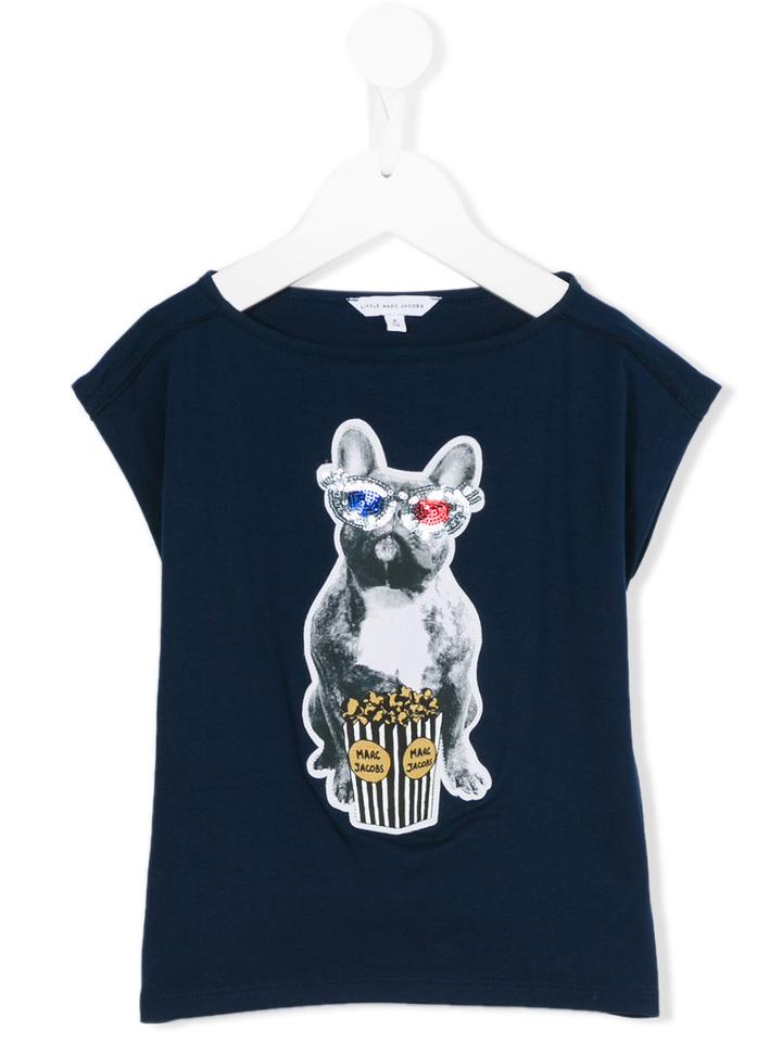 Little Marc Jacobs - Cinema Dog T-shirt - Kids - Cotton/modal - 2 Yrs, Toddler Girl's, Blue