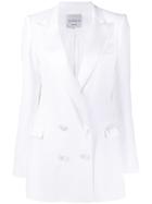 Hebe Studio Bianca Double Breasted Blazer - White