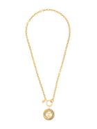Chanel Pre-owned Round Cutout Cc Necklace - Gold