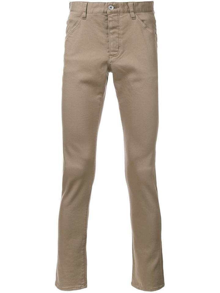 Kazuyuki Kumagai Skinny Trousers, Men's, Size: 3, Brown, Cotton/polyester/polyurethane