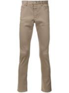Kazuyuki Kumagai Skinny Trousers, Men's, Size: 3, Brown, Cotton/polyester/polyurethane