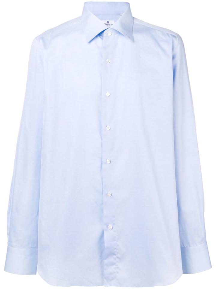Finamore 1925 Napoli Collared Shirt - Blue
