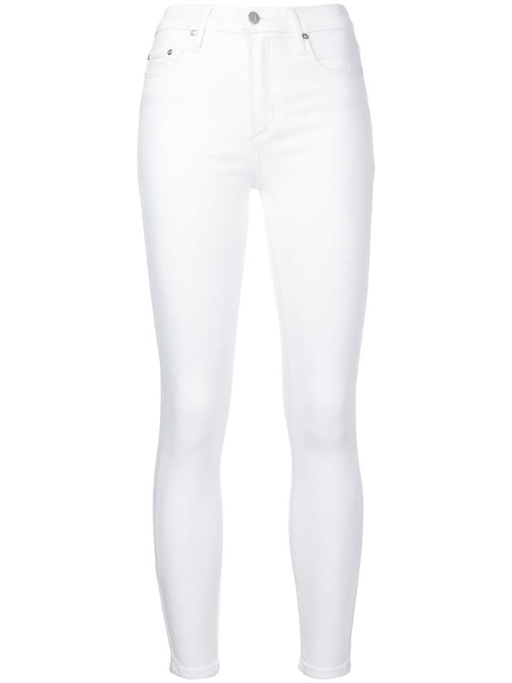 Nobody Denim White Cult Skinny Ankle Stay Jeans