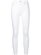 Nobody Denim White Cult Skinny Ankle Stay Jeans