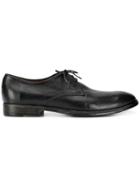 Silvano Sassetti Micro Perforated Derby Shoes - Black