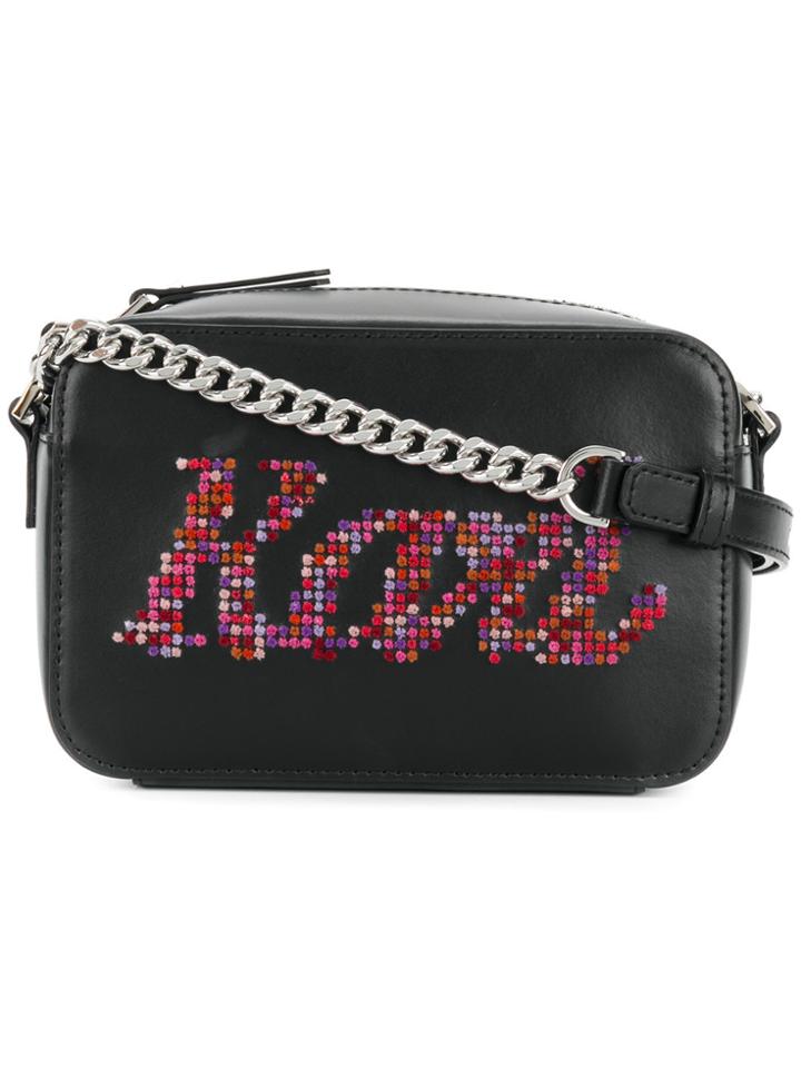 Karl Lagerfeld Yoni Alter Karl Crossbody Bag - Black