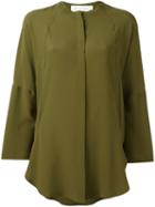 8pm Plain Shirt, Women's, Size: Small, Green, Silk/acetate