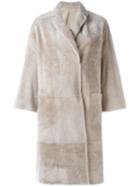 Brunello Cucinelli Single Breasted Fur Coat