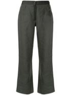 Chanel Pre-owned Cropped Straight Trousers - Green