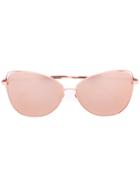 Linda Farrow Oversized Sunglasses - Metallic