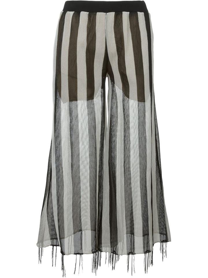 Aviù Striped Semi Sheer Palazzo Pants
