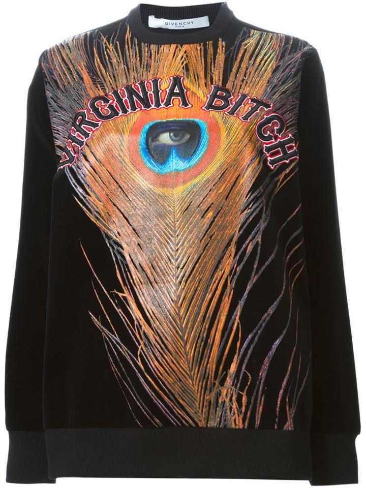 Givenchy Virginia Bitch Sweatshirt, Women's, Size: Small, Black, Cotton/viscose
