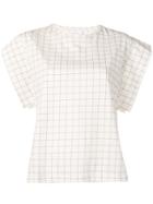 Calvin Klein Checked T-shirt - Neutrals