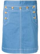 Tory Burch A-line Denim Skirt - Blue