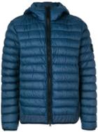 Stone Island - Hooded Padded Jacket - Men - Polyamide/resin/duck Feathers - Xxxl, Blue, Polyamide/resin/duck Feathers
