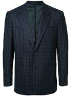 Gieves & Hawkes Checked Blazer - Blue