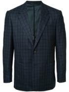 Gieves & Hawkes Checked Blazer - Blue
