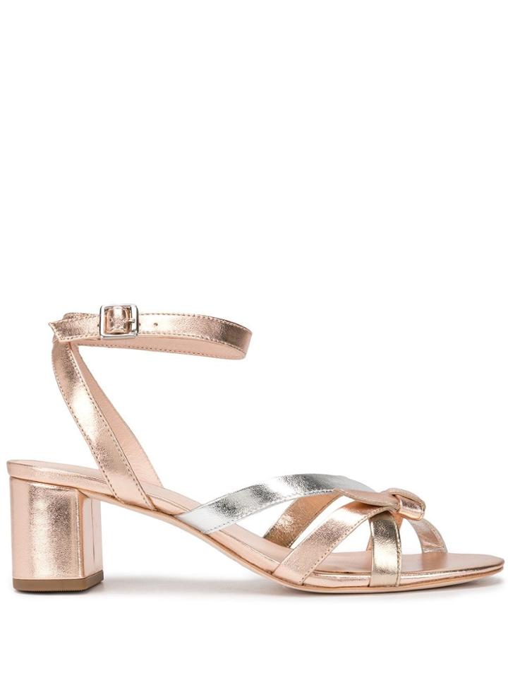 Loeffler Randall Metallic Multi Strap Sandals - Gold