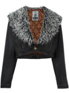 Jean Paul Gaultier Vintage Cropped Jacket, Women's, Size: 40, Black
