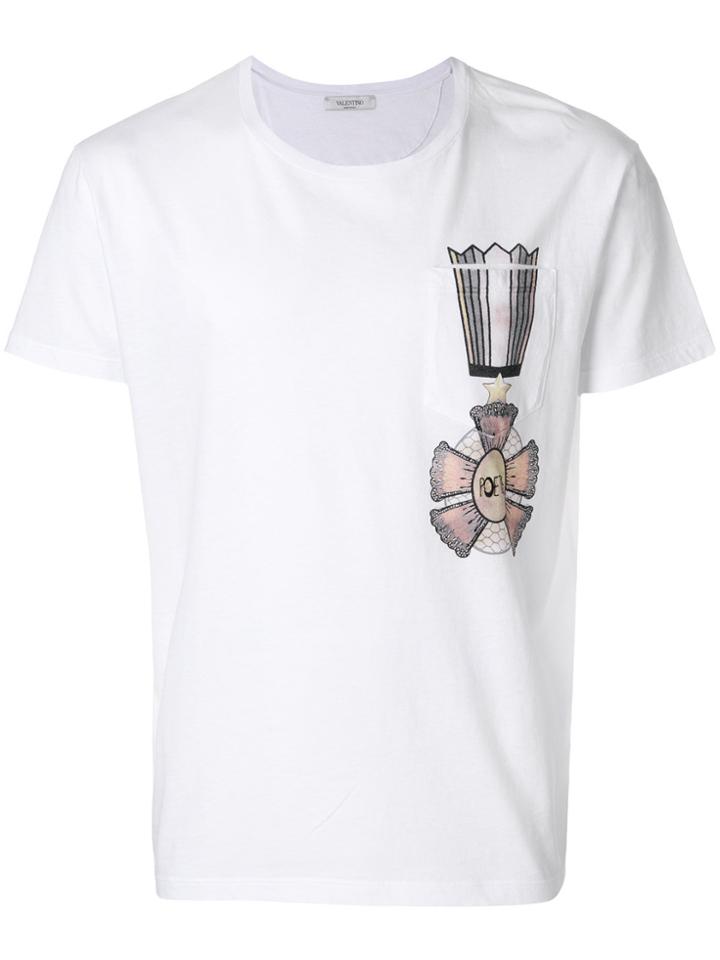 Valentino Poete Pocket T-shirt - White