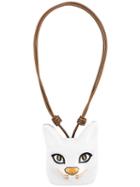 Loewe Cat Face Necklace, Women's, White