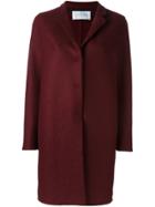 Harris Wharf London Snap Button Coat - Red