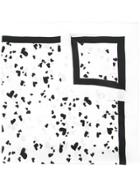 Macgraw Heart Print Scarf - White