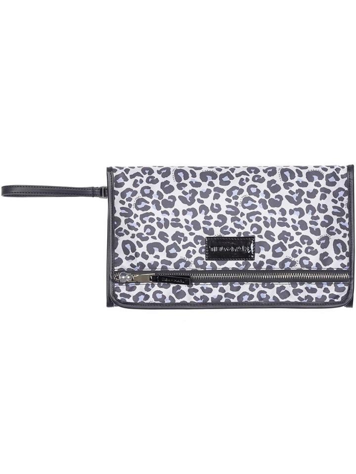 Tiba + Marl Leopard Print Etta Changing Clutch - Multicolour