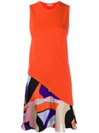 Emilio Pucci Vallauris Print Wool Mini Dress - Orange