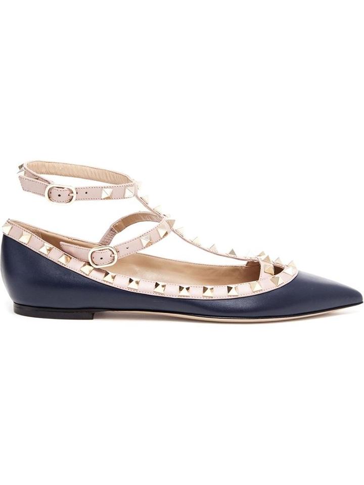 Valentino Garavani Rockstud Leather Flats