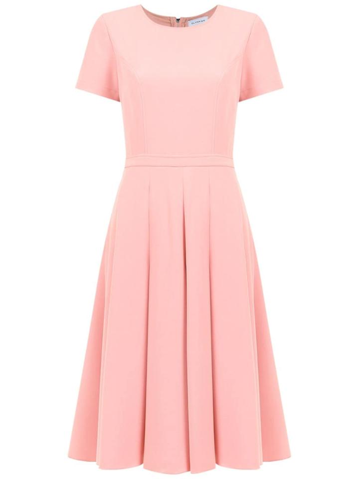 Olympiah Spezzia Flared Dress - Pink & Purple