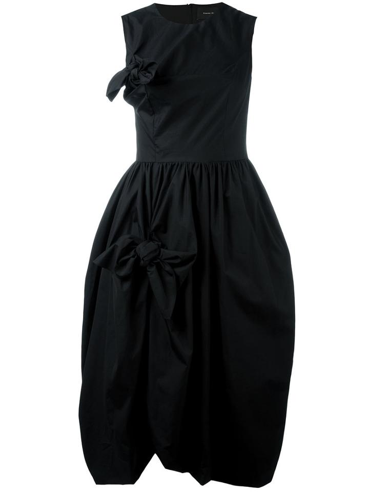 Simone Rocha Knot Detail Dress, Women's, Size: 12, Black, Cotton