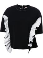 Marni Ruffle Sweatshirt, Women's, Size: 42, Black, Viscose