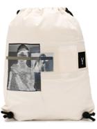 Rick Owens Drkshdw Photographic Print Backpack - White