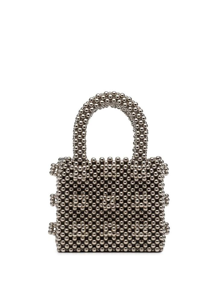 Shrimps Antonia Beaded Bag - Metallic