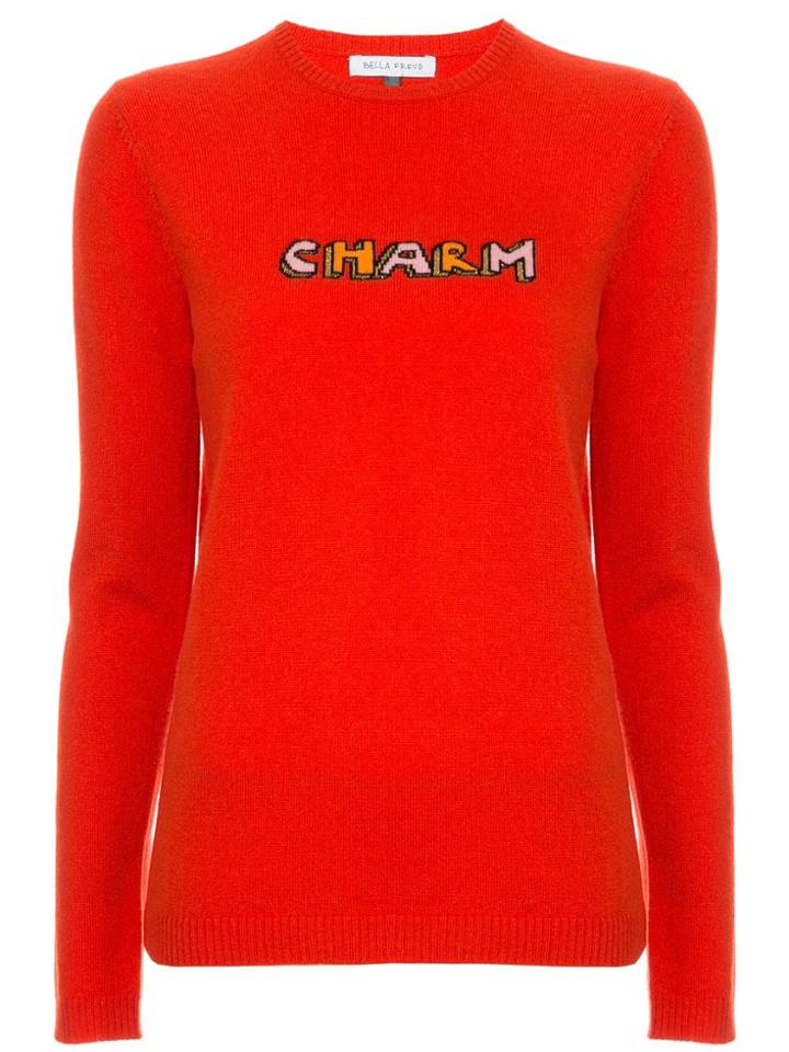 Bella Freud Charm Print Sweater - Red