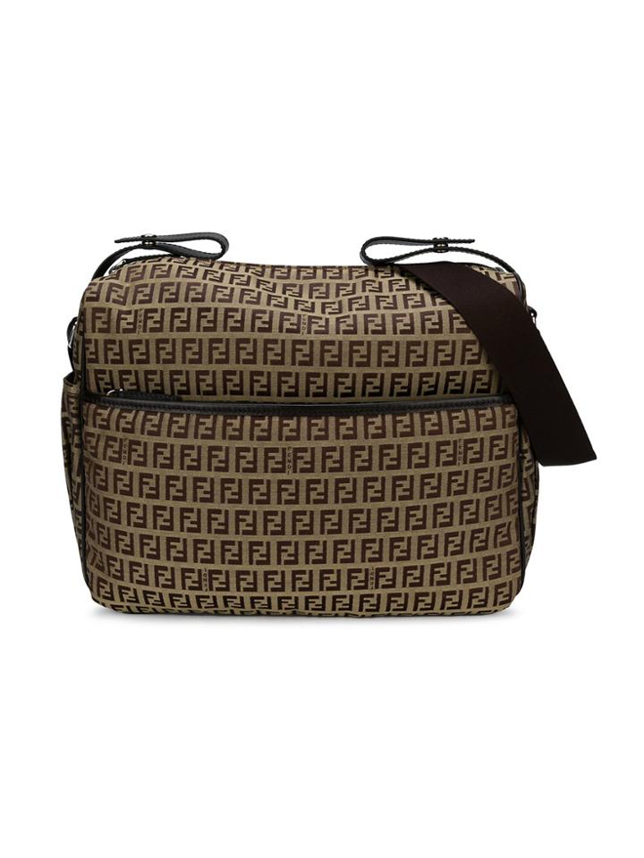 Fendi Kids Ff-logo Changing Bag - Brown
