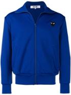 Comme Des Garçons Play Hearts Print Jacket - Blue