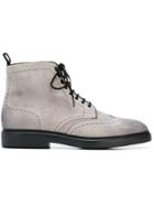 Doucal's Ankle Lace-up Boots - Grey