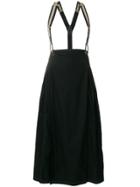 Jean Paul Gaultier Vintage Suspenders Pleated Skirt - Black