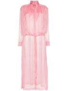 Matériel Bow Detail Maxi Shirt - Pink