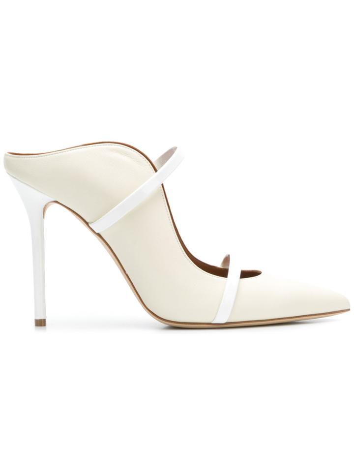 Malone Souliers Maureen Stiletto Heel Mules - White