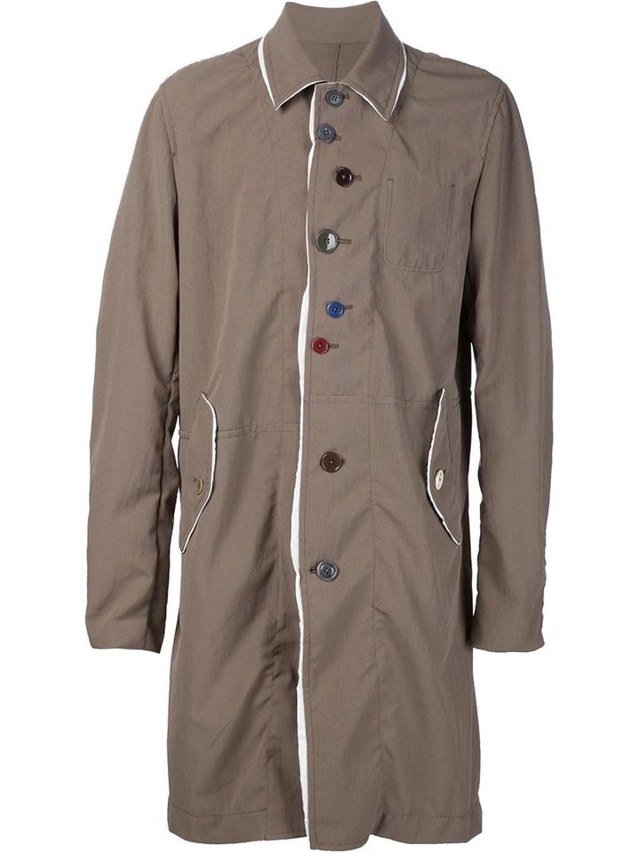 Undercover Contrast Button Coat