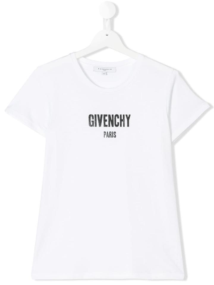 Givenchy Kids Logo Print T-shirt - White